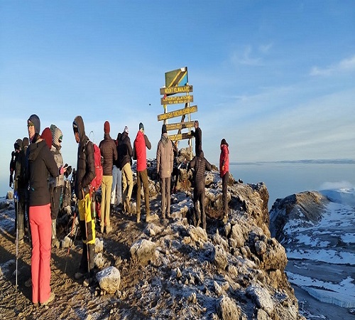 Marangu route group tour Kilimanjaro climbing